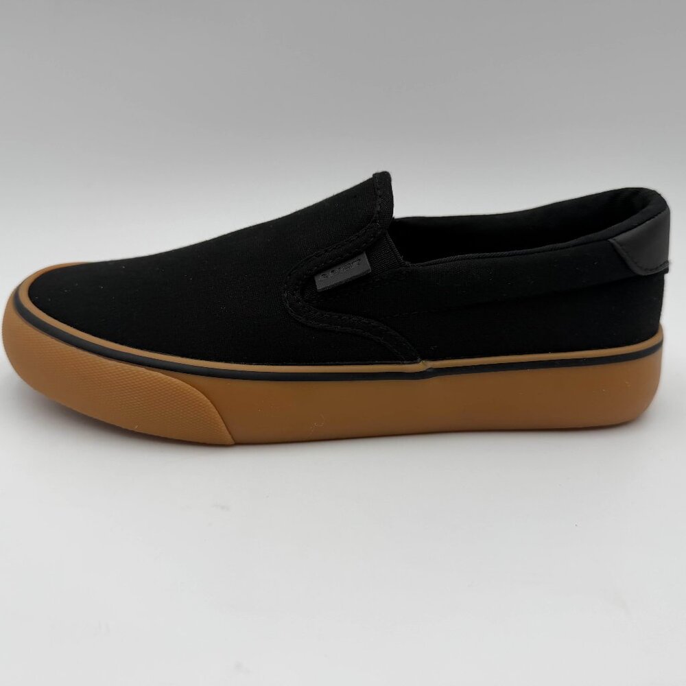 Lugz Slip On Skate Shoes Black Gum Sole Men’s 6.5 MCLPRC-0049